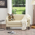 Logan Faux Leather Tufted Loveseat | Fabric Loveseat Couch | Kinwell Furniture | Modern Loveseats & Comfortable Loveseat Sofa Couches